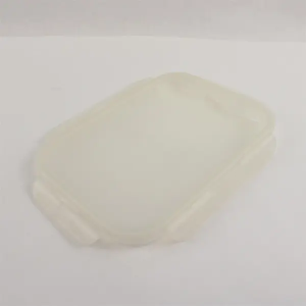 Blue Collapsible 3-Compartment Food Storage Container w/ Fork Spoon