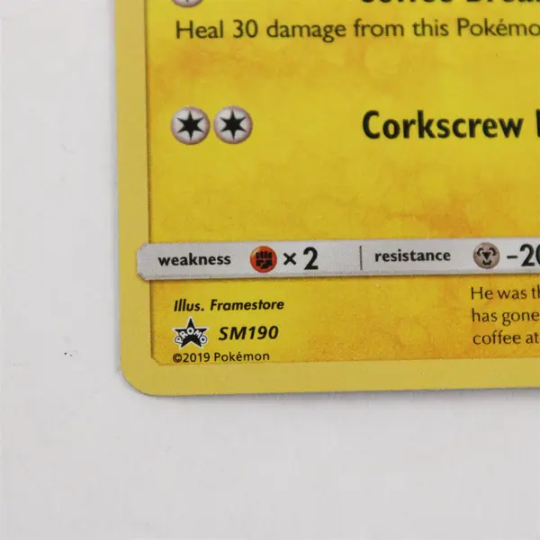 Pokémon Detective Pikachu SM190 Coffee Break Promo Holo 2019