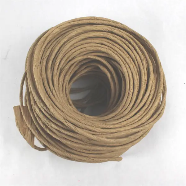 Coil of Commonwealth Basket Fiber Rush (Brown Paper Cord) - Length Unknown