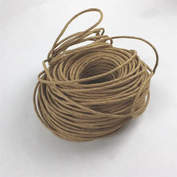 Coil of Commonwealth Basket Fiber Rush (Brown Paper Cord) - Length Unknown