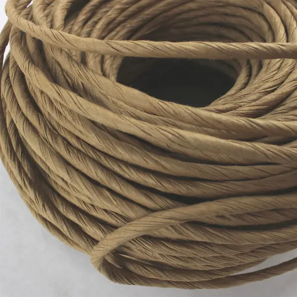 Coil of Commonwealth Basket Fiber Rush (Brown Paper Cord) - Length Unknown
