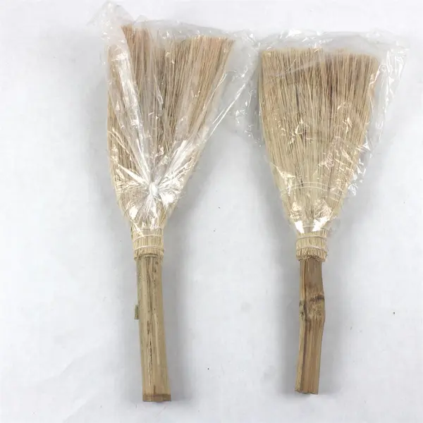 Two Handmade Cottage Product Handheld Brooms Made in Philippines