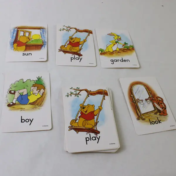 Pooh's First Words Direction Cards 25 Card Set Incomplete