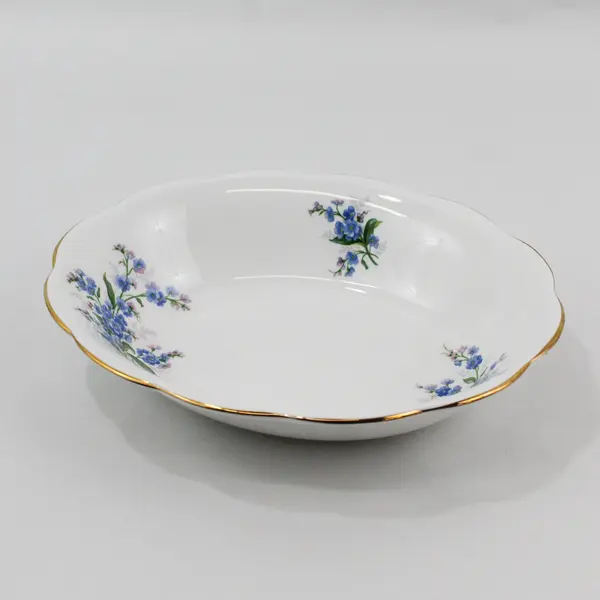 Royal Albert Forget Me Not Bone China Oval Serving Bowl England 9"