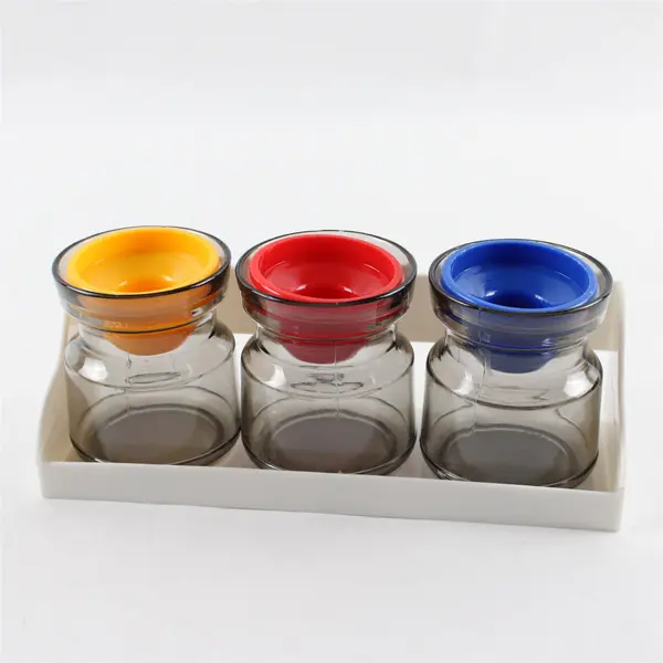 New Chef 3-Piece Storage Jar Set 86230 Kitchen Canisters Open Box