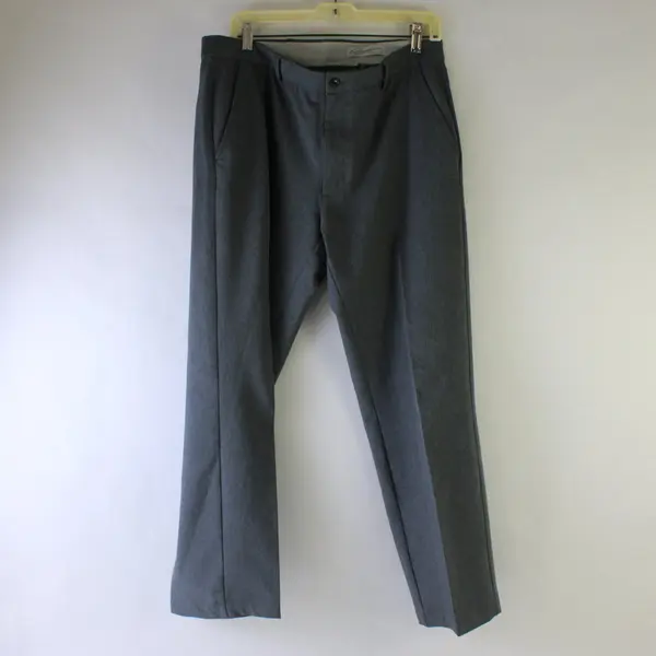 Greg Norman Men's Grey Business Casual Pants Size 34x30 Pre-Owned Good Condition