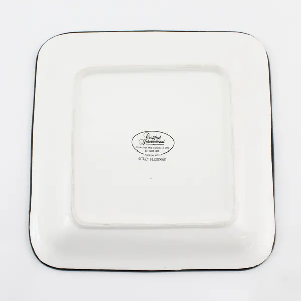 Certified International Square Plate By Tracy Flickinger Dinner Is Served  