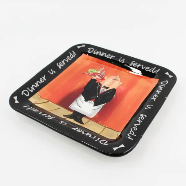 Certified International Square Plate By Tracy Flickinger Dinner Is Served  