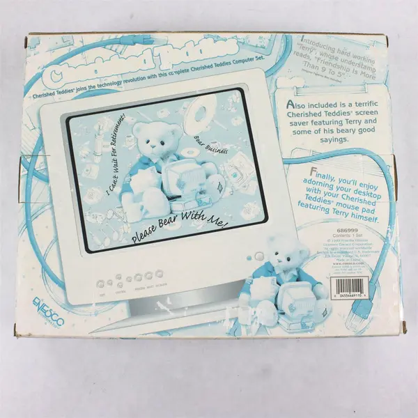 NIB Vintage 1999 Enesco Cherished Teddies Computer Set