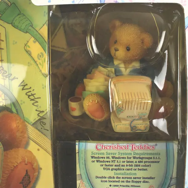 NIB Vintage 1999 Enesco Cherished Teddies Computer Set