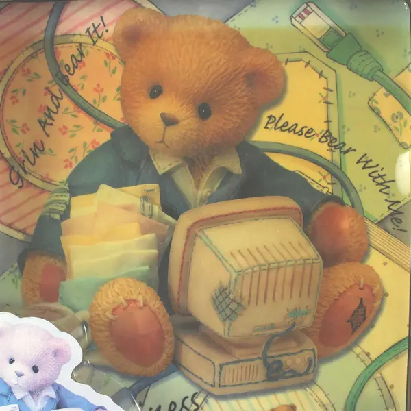 NIB Vintage 1999 Enesco Cherished Teddies Computer Set