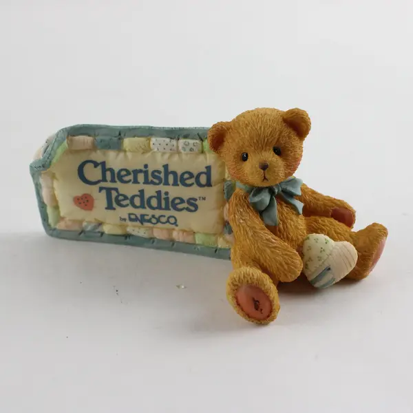 Vintage Enesco 1991 Cherished Teddies Store Signage Plaque - 951005 