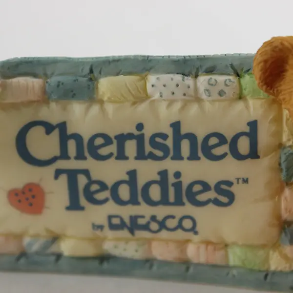 Vintage Enesco 1991 Cherished Teddies Store Signage Plaque - 951005 