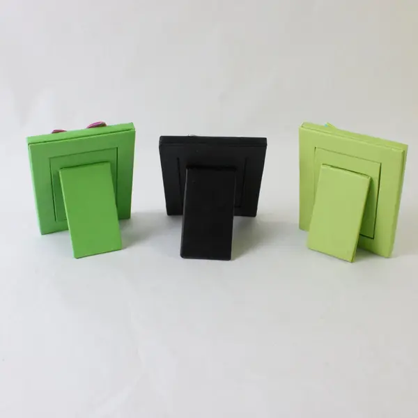 Lot of 3 All Tied Up Y2K Standing Picture Frames Bow Green Black