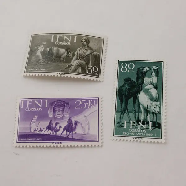 Lot Of 7 Ifni 1955-1960 Commemorative Stamps Mint Never Hinged