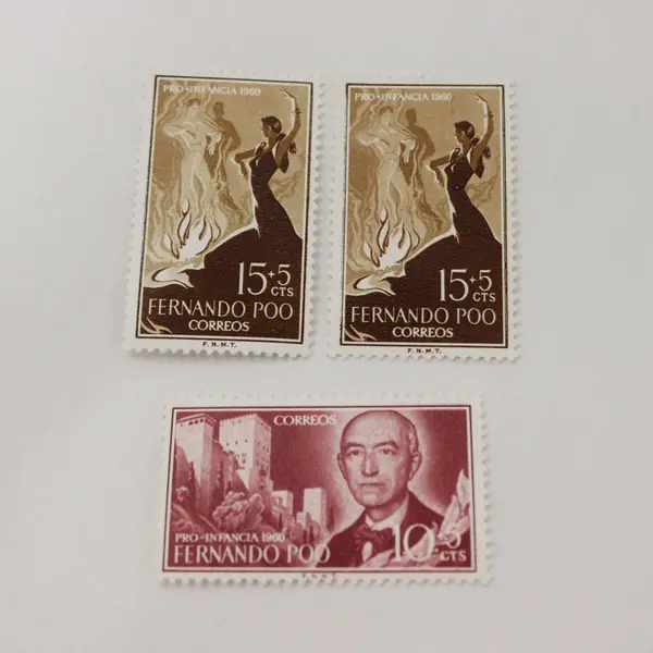 Lot Of 6 Fernando Poo Stamps 1960 Mint Never Hinged
