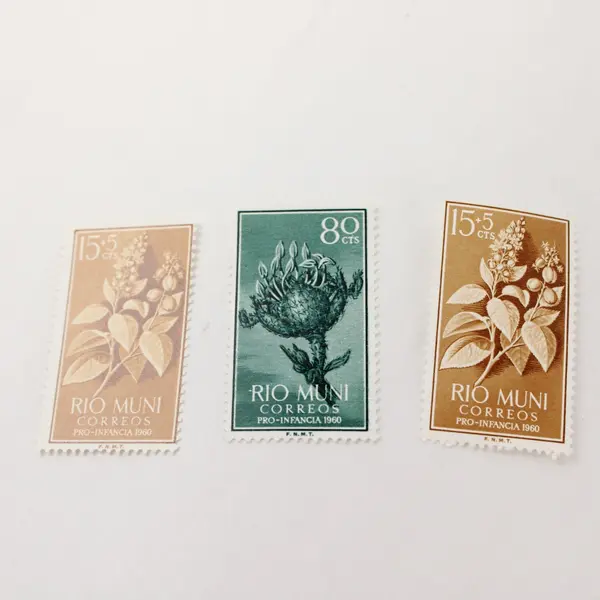 Lot Of 6 Rio Muni Commemorative 1960 Stamps Mint Never Hinged
