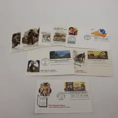 Lot Of 10 Various 1980-1991 FDC Postal Cards Fleetwood Cachet