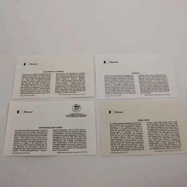 Lot Of 10 Various 1980-1991 FDC Postal Cards Fleetwood Cachet
