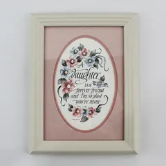VTG 1994 Ruth Joy A Daughter Is A Forever Friend Framed Print 6x8