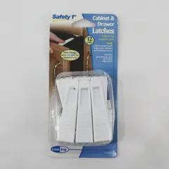 Safety 1st Latches Cabinet and Drawer 1 Pkg of 12 White #11658A