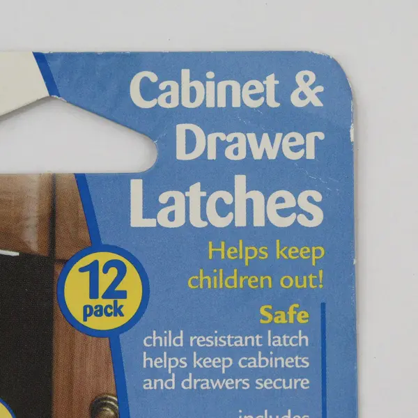 Safety 1st Latches Cabinet and Drawer 1 Pkg of 12 White #11658A