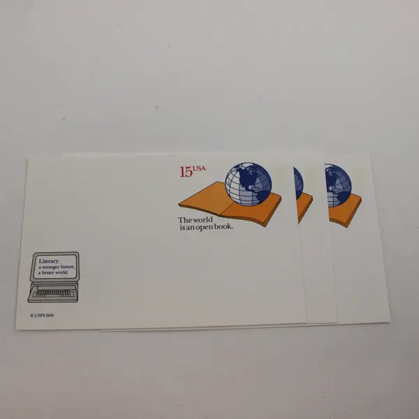 Lot Of 12 USPS 1983-1990 Postal Cards Unused