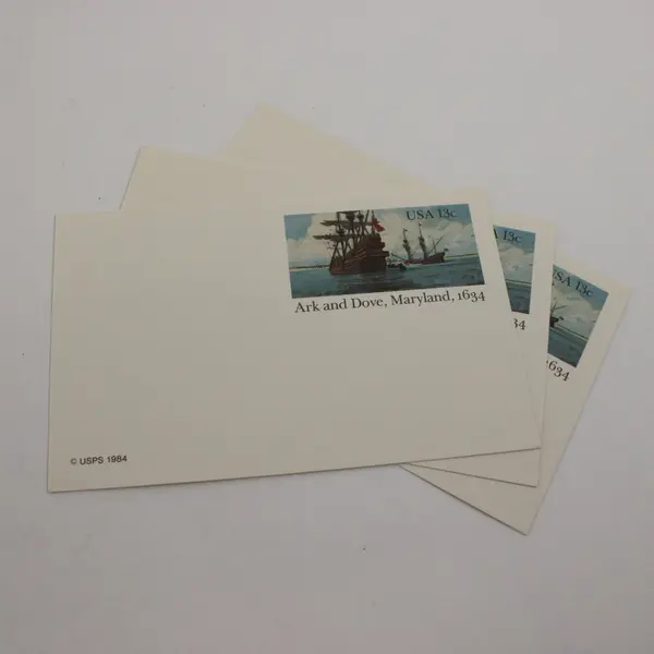 Lot Of 12 USPS 1983-1990 Postal Cards Unused