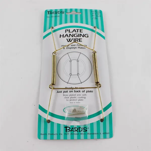 Bard's 5 Plate Hanging Wires 8-10in Brass Plated 48-0030