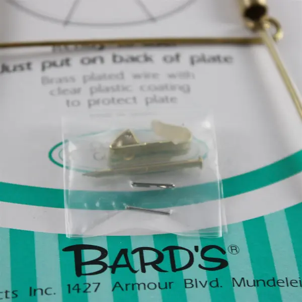 Bard's 5 Plate Hanging Wires 8-10in Brass Plated 48-0030