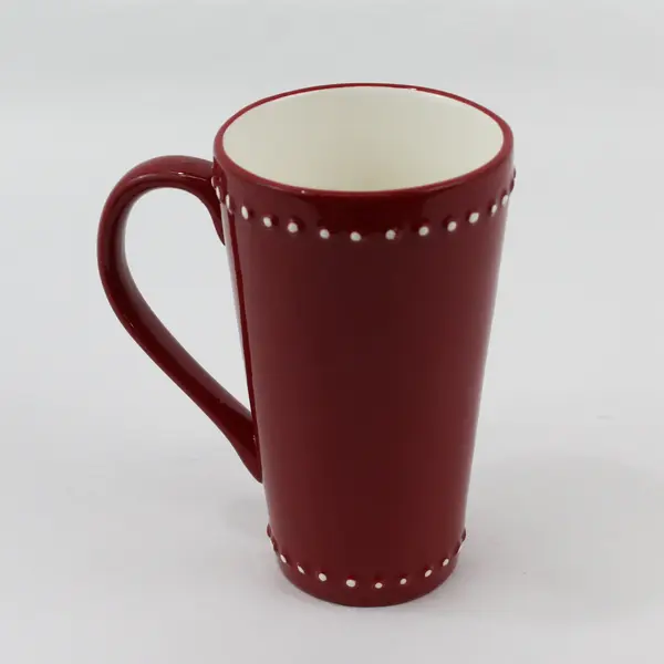 Hallmark Christmas Mug Snowman Embossed Red White Winter Coffee Cup Holiday Gift