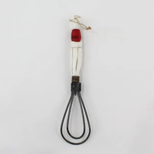 Midwest of Cannon Falls Eddie Walker Santa Metal Whisk Ornament 8”