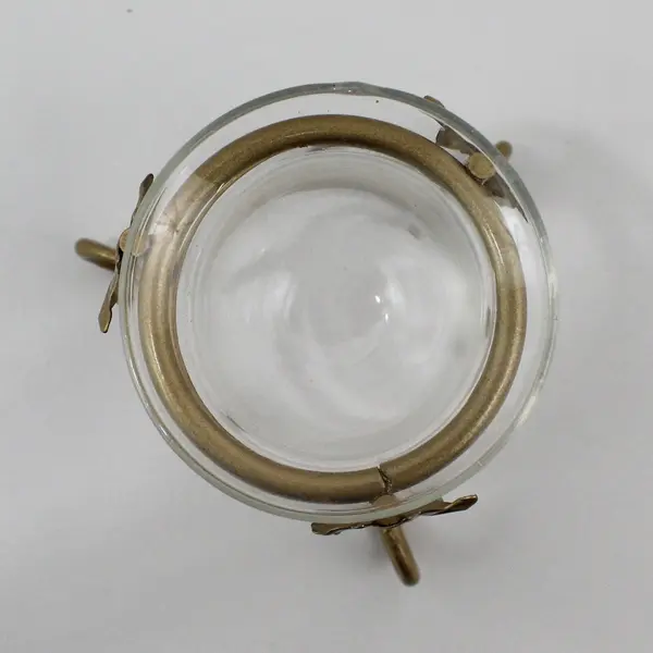 Vintage Gold-Tone Metal Maple Leaf Tealight Holder 4-3/4"
