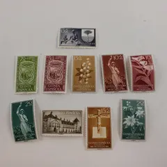 Lot Of 10 Spanish Guinea Stamps 1956-1959 Mint Hinged 