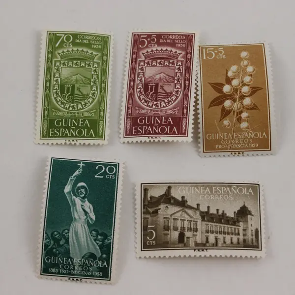 Lot Of 10 Spanish Guinea Stamps 1956-1959 Mint Hinged 
