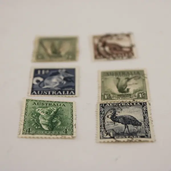 Lot Of 6 Australia Animal Stamps 1930s-1940s Used