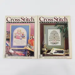 VTG Lot of 2 Cross Stitch & Country Crafts Magazines May/June 1988 Mar/Apr 1989