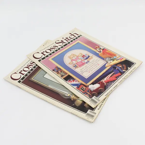 VTG Lot of 2 Cross Stitch & Country Crafts Magazines May/June 1988 Mar/Apr 1989