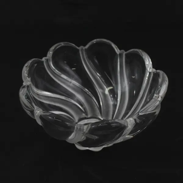 Mikasa Peppermint Swirl Frosted Crystal Bowl 5.5"
