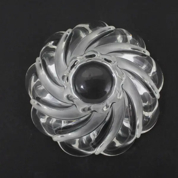 Mikasa Peppermint Swirl Frosted Crystal Bowl 5.5"
