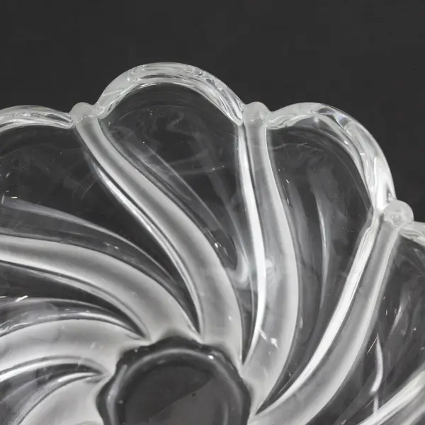 Mikasa Peppermint Swirl Frosted Crystal Bowl 5.5"