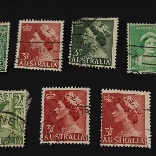 Lot Of 9 Australia Queen Elizabeth II Stamps Used 