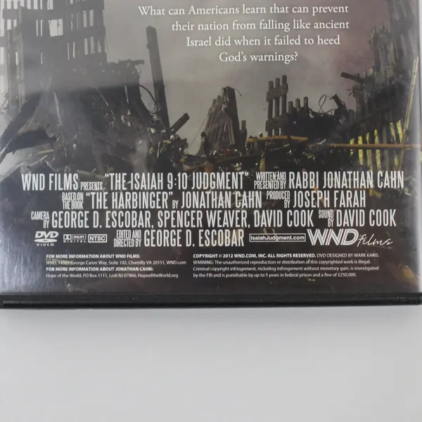 The Isaiah 9:10 Judgment  2012  DVD  2-Disc Set