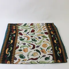 Set of 5 Chili Pepper Tapestry Placemats 12" x 17"