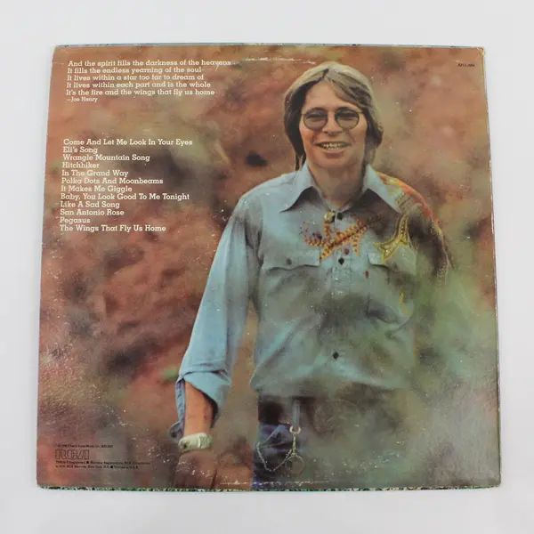 John Denver Spirit RCA Victor APL1-1694 LP Vinyl Record