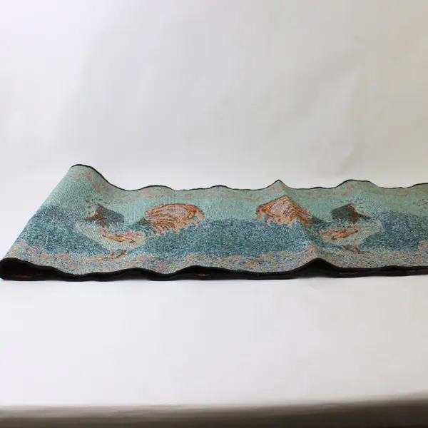 Burnt Orange Chicken Rooster Tapestry Farmhouse Table Runner 13" x 68"