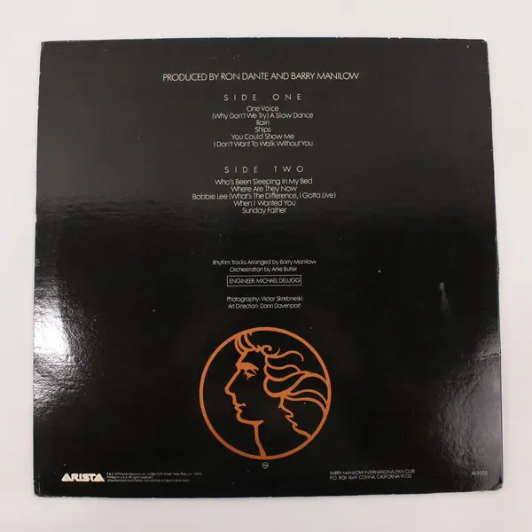 Barry Manilow One Voice 12" Vinyl Record LP