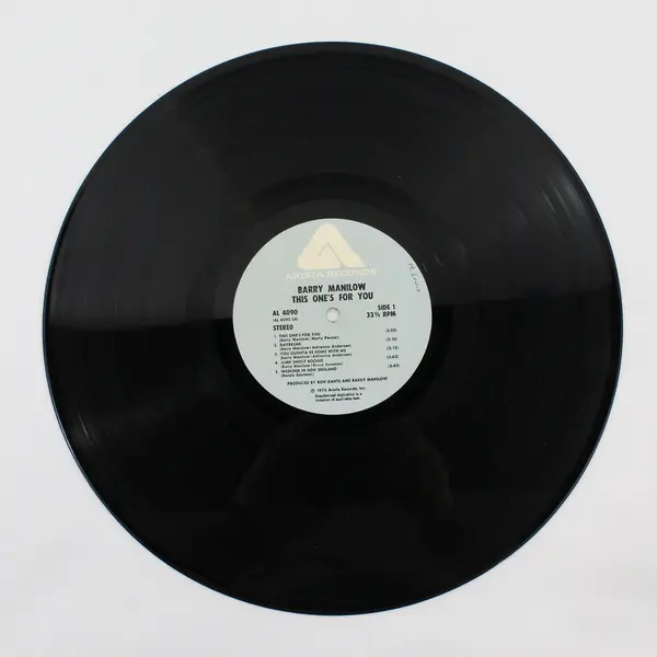Barry Manilow This One's For You 12" Vinyl Record 