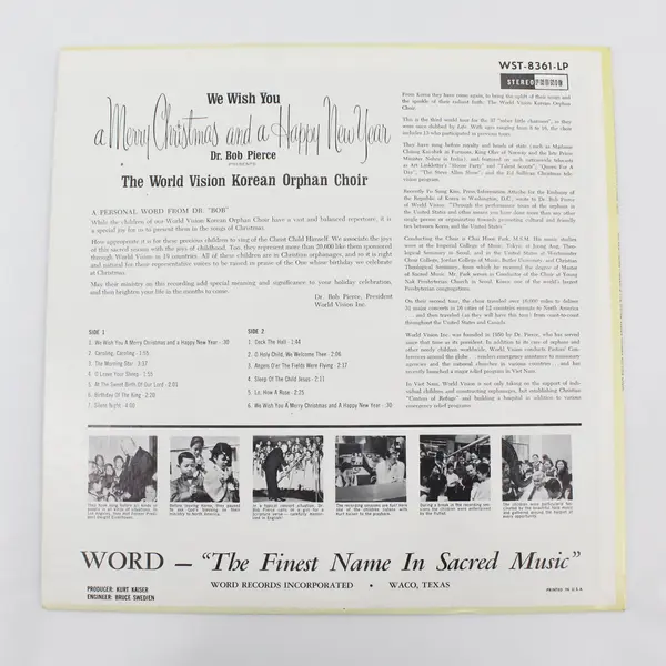 We Wish You a Merry Christmas and a Happy New Year 12" Vinyl Record