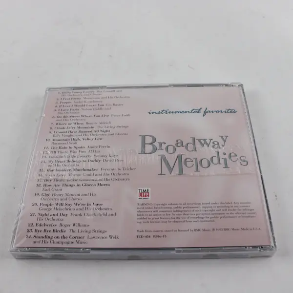 Instrumental Favorites Broadway Melodies Time Life CD R986-13 24 Tracks